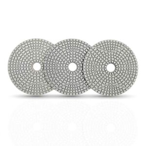 dt-diatool diamond 3 step polishing pads 4 inch for granite marble terrazzo(set of 3 pieces)