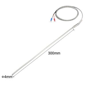 uxcell K Type Thermocouple Temperature Sensor Probe 4x300mm (0 to 800C) 5ft Temperature Controller