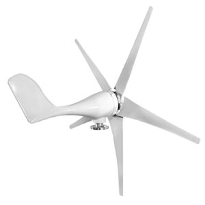Dyna-Living Wind Turbine Generator Kit 500W DC 12V Wind Turbine Motor with Charge Controller 5 Blades Wind Power Machine for Home Garden Boat Marine Monitoring or Street Lighting (Not Included mast)