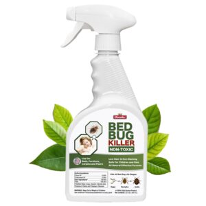 Duuda 22oz Bed Bug Spray, Child & Pet Friendly Bed Bug Kill with Extended Residual Protection, Natural Dust Mite Spray, Non-Toxic Flea Killer