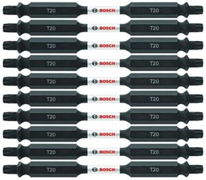 bosch itdet2035b 10-pack 3-1/2 in. torx #20 impact tough double-ended screwdriving bits