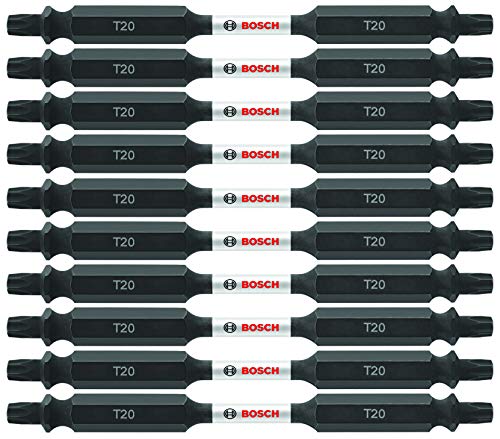 BOSCH ITDET2035B 10-Pack 3-1/2 In. Torx #20 Impact Tough Double-Ended Screwdriving Bits