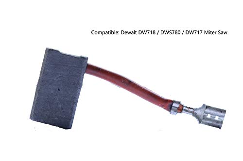 Carbon Motor Brushes Compatible for Dewalt DW718 / DWS780 / DW717 Miter Saw, Replacement Part for Power Tools - 2 Pack