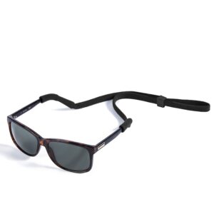 SHINKODA Black Glasses Strap, Sports Sunglasses & Eyeglasses Holder Straps for Men Women, String Holder, Neck Lanyard Cord, Adjustable Rope Eyewear Keeper Strap, Pack of 6