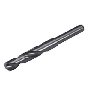 uxcell 16mm reduced shank drill bit hss 6542 black oxide with 1/2 inch straight shank