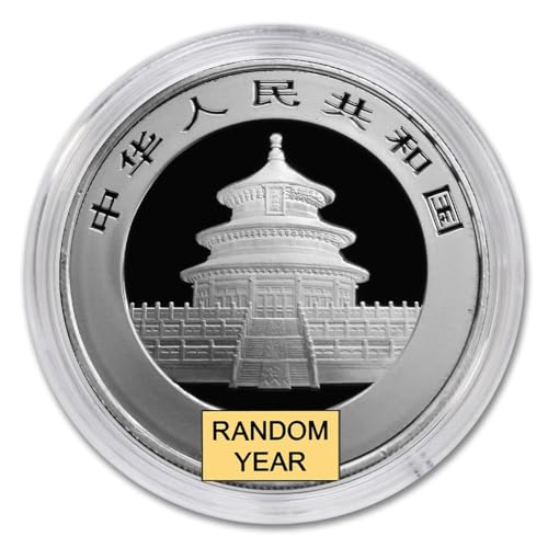 1989 - Present (Random Year) 1 oz Silver Chinese Panda Coin (in Capsule) Brilliant Uncirculated with Certificate of Authenticity ¥10 Yuan BU