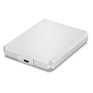 LaCie Mobile Drive, 5 TB , External Hard Drive HDD – Moon Silver, USB-C USB 3.0, With Rescue Services (STHG5000400)