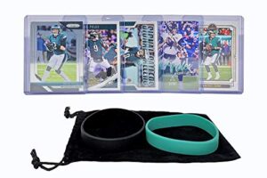 nick foles football cards (5) assorted bundle - philadelphia eagles jacksonville jaguars trading card gift set