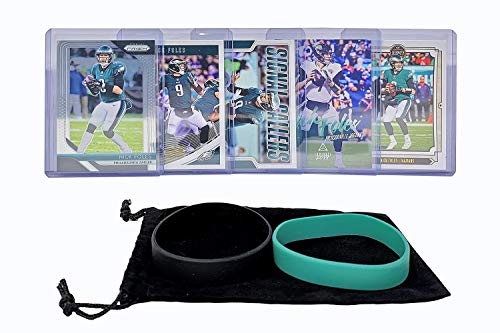 Nick Foles Football Cards (5) Assorted Bundle - Philadelphia Eagles Jacksonville Jaguars Trading Card Gift Set