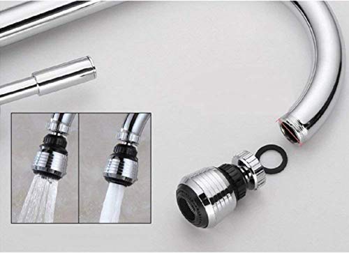 2PCS 360 Degree Swivel Faucet Aerator Deluxe Water Saving Faucet Sprayer Water Saving Bubbler Pressurized Faucet Filter Kitchen Accessories