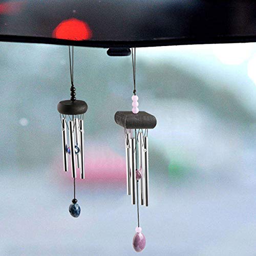 Wind Chimes, Creative Design 2 Pack Beautiful Garden Chimes, Portable Metal Wind Chimes for Home Garden Decoration, Small Size