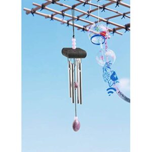 Wind Chimes, Creative Design 2 Pack Beautiful Garden Chimes, Portable Metal Wind Chimes for Home Garden Decoration, Small Size