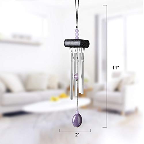 Wind Chimes, Creative Design 2 Pack Beautiful Garden Chimes, Portable Metal Wind Chimes for Home Garden Decoration, Small Size