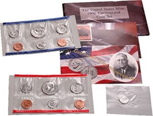1996 p, d u.s. mint - 11 coin uncirculated set with coa uncirculated