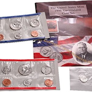 1996 P, D U.S. Mint - 11 Coin Uncirculated Set with CoA Uncirculated