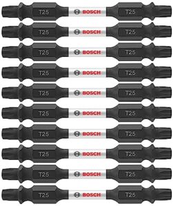 bosch itdet2525b 10-pack 2-1/2 in. torx #25 impact tough double-ended screwdriving bits
