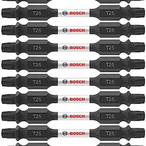 BOSCH ITDET2525B 10-Pack 2-1/2 In. Torx #25 Impact Tough Double-Ended Screwdriving Bits