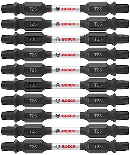 BOSCH ITDET2525B 10-Pack 2-1/2 In. Torx #25 Impact Tough Double-Ended Screwdriving Bits