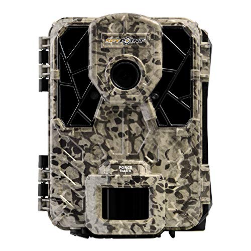 SPYPOINT Force-Dark Trail Camera 42 LED Infrared Flash Game Camera with 80-foot Flash and 110-foot Detection Range 12MP 0.07-second Trigger Speed