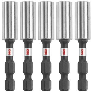 bosch itbh201b 5-pack 2 in. impact tough magnetic bit holders