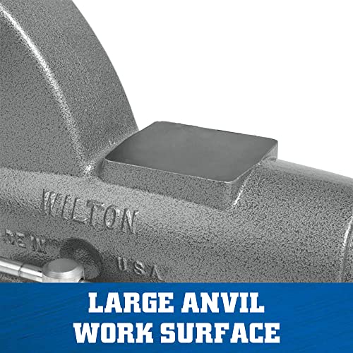 Wilton C-2 Pipe And Bench Vise, 5" Jaw Width, 7" Max Jaw Opening, 5-5/16" Throat (28827)