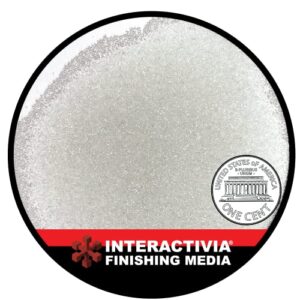 #5 Glass Beads - 8 lb or 3.6 kg - Blasting Abrasive Media (Coarse to Medium) 40-50 Mesh or Grit - Spec No 5 for Blast Cabinets Or Sand Blasting Guns - Large Beads for Peening and Finishing