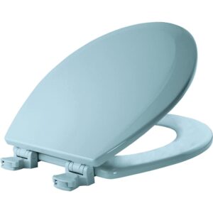 Bemis 500EC-062 is a Round Molded Wood Toilet Seat Closed Front - with Cover with a Ice Gray Finish