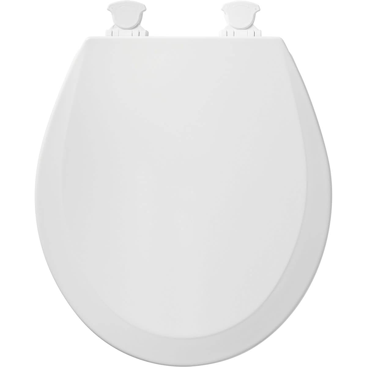 Bemis 500EC-062 is a Round Molded Wood Toilet Seat Closed Front - with Cover with a Ice Gray Finish