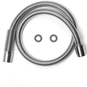 CWM Stainless Steel Hose for Commercial Kitchen Sink Faucets Flexible Hose Replacement (38 inch)