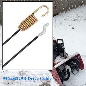 AILEETE 946-04229B Clutch Drive Cable for MTD Craftsman Troy-Bilt Yard Machines Yard Man Snowblower 746-04229, 746-04229B, 946-04229