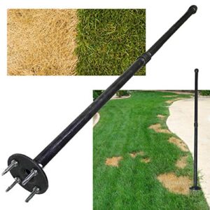 keyfit tools grass seed spiker dog spot & bare spot lawn seeding tool. get the most seed germination with all types of seed & patch scotts ez seed repairs dead spots dog damage turf & grass repair