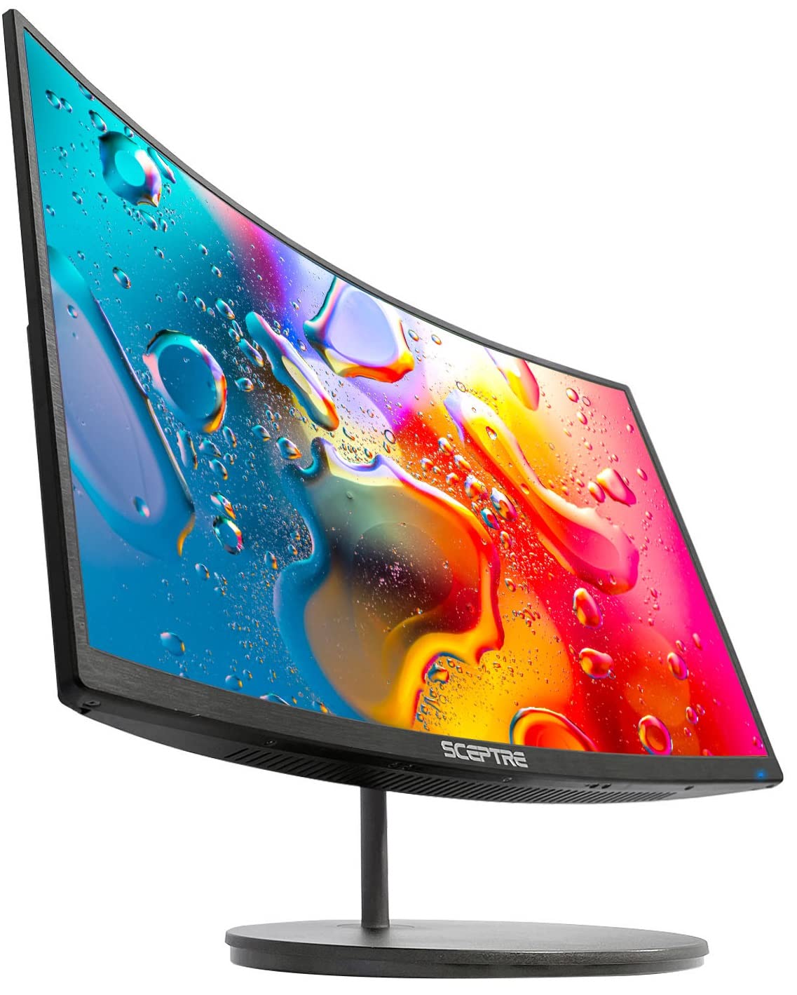 Sceptre Curved 27" FHD 1080p 75Hz LED Monitor HDMI VGA Build-In Speakers, EDGE-LESS Metal Black 2019 (C275W-1920RN)