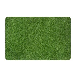mayshine artificial grass door mat indoor/outdoor rug green turf perfect for multi-purpose home entryway scraper doormat dog mats 24x35 inch