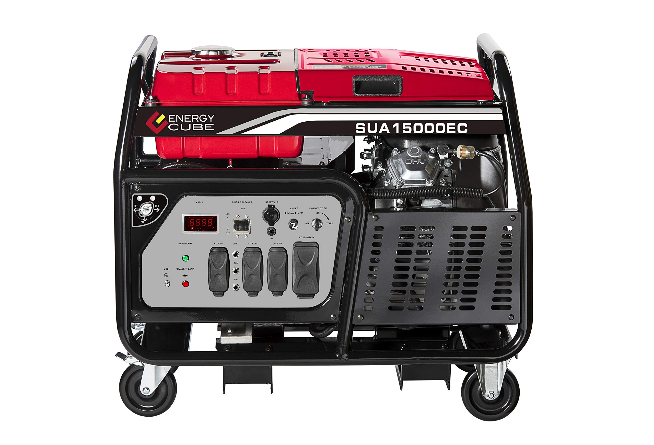 A-iPower SUA15000ECV 15000-Watt Portable Generator Gas Powered Electric Start, 15000 Watt, EPA/CARB Sell to All 50 States