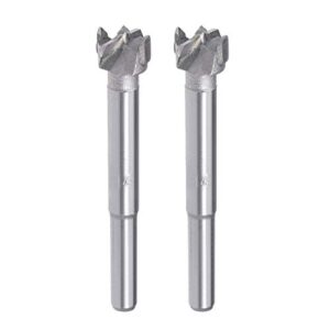 uxcell forstner drill bits 14mm, tungsten carbide wood hole saw auger opener woodworking hinge hole drilling boring bit cutter 2pcs gray