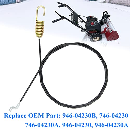 AILEETE 946-04230B Auger Clutch Cable for MTD Craftsman Troy-Bilt Yard Machines Yard Man Snowblowers 746-04230 746-04230A 946-04230 946-04230A