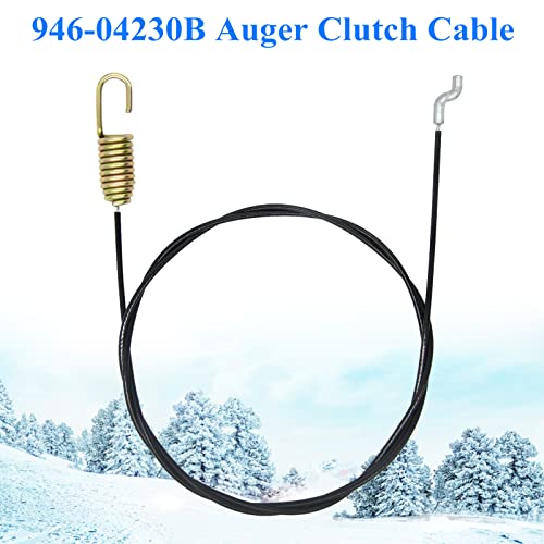 AILEETE 946-04230B Auger Clutch Cable for MTD Craftsman Troy-Bilt Yard Machines Yard Man Snowblowers 746-04230 746-04230A 946-04230 946-04230A