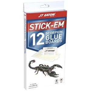 stick-em 198-12s 12 pack scorpion glue trap, brown/a