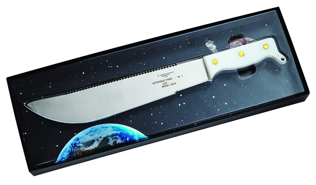Case WR XX Pocket Knife White Syn Astronaut Knife M-1 -First Steps On The Moon Item #12019 - (M-1 Model 2019) - Length Closed: 17 Overall Inches