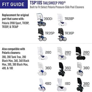 ATIE No Spray Pool Cleaner TailSweep PRO TSP10S with Hose Scrubber 9-100-3105 Fit Zodiac Polaris 280, 3900 Sport, 380, 360, 180 Pool Cleaner Tail Sweep PRO TSP10S and CMP Flow Diffuser (1 Pack)