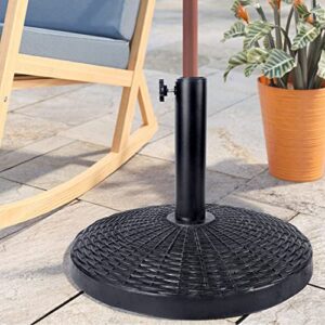 Blissun 22 lbs Heavy Duty Patio Market Umbrella Base Stand (16.5")