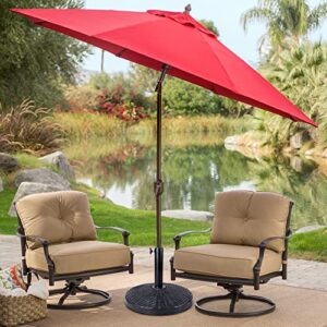 Blissun 22 lbs Heavy Duty Patio Market Umbrella Base Stand (16.5")