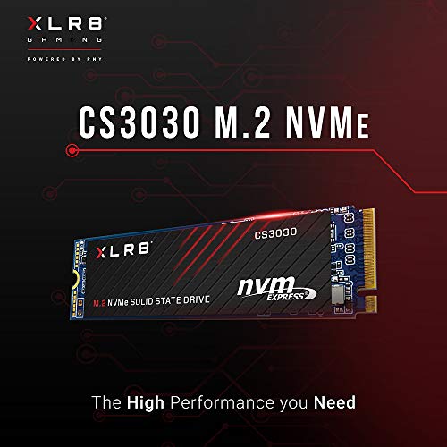 PNY XLR8 CS3030 500GB M.2 PCIe NVMe Gen3 x4 Internal Solid State Drive (SSD), Read up to 3,500 - M280CS3030-500-RB