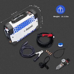 Plasma Cutter 50 Amp 1/2" Clean Cut CUT50D 110V/220V IGBT Air Plasma Cutting Machine Compact Metal Cutter High Frequency Inverter Cutting for Alloy Mild Steel Cast Iron and Chrome