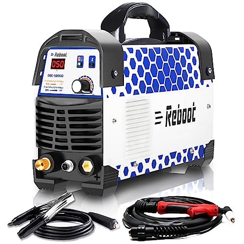 Plasma Cutter 50 Amp 1/2" Clean Cut CUT50D 110V/220V IGBT Air Plasma Cutting Machine Compact Metal Cutter High Frequency Inverter Cutting for Alloy Mild Steel Cast Iron and Chrome