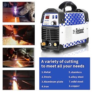 Plasma Cutter 50 Amp 1/2" Clean Cut CUT50D 110V/220V IGBT Air Plasma Cutting Machine Compact Metal Cutter High Frequency Inverter Cutting for Alloy Mild Steel Cast Iron and Chrome