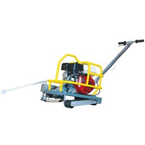 tomahawk 6" early entry concrete saw walk behind green joint saw with 3.5hp gas powered gx120 honda engine and dust control