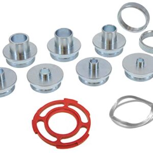 Milescraft 1228 Metal Bushing Set - 11 pc. Router Template Guide Set – Fits Porter Cable Style Router Sub Bases - Universal