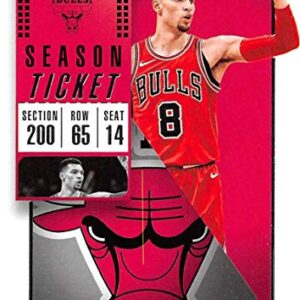 2018-19 Panini Contenders Season Ticket #44 Zach LaVine Chicago Bulls NBA Basketball Trading Card