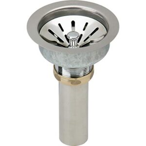 elkay lk99fc deluxe drain with type 304 stainless steel body for fireclay sinks